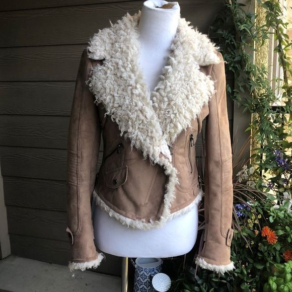 Jackets & Blazers - Rezrekshn by Esther Chen Faux Shearling/Vegan Suede Jacket